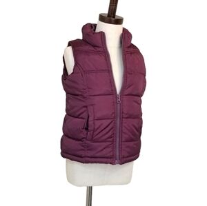 Old Navy Girls Plum Purple Puffer Vest – XS (5)